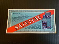 1930's Salvitae American Apocotheries Company Medicine Ink Blotter picture