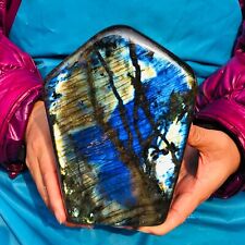 6.51LB Natural Gorgeous Labradorite Crystal Quartz Mineral Specimen healing picture