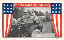 WWI Military For The Sake of Old Glory ROOSEVELT & GEN WOOD PARADE Postcard picture