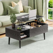 Modern Lift Top Coffee Table Wooden Furniture with Storage Shelf and Hidden Comp picture