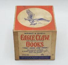 Wright McGill Eagle Claw Fish Hooks Bulk Shipping Box EMPTY picture