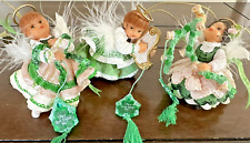 Heirloom Ornaments from Ashton-Drake 3 Irish Blessings Angels by G.G. Santiago picture