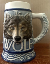 Avon: Gray Wolf 3D American Animal Beer Stein Mug (Tom O'Brien - 2000) 