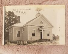 RPPC -Elem. One Room Schoolhouse. Carlinville, Illinois. Macoupin County. 1910 picture