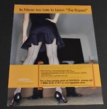 2005 Print Ad Sexy Heels Long Legs Fashion Lady Learn the Ropes Hosiery Dress ar picture
