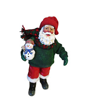 Vintage Clothtique 2000 Possible Dreams Winter Pals Santa Snowman Figurine picture
