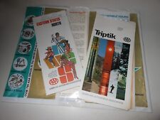 c1971 Spiral Bound AAA Triptik (IN/IL/OH/PA/NY/MA/CT) + Map Eastern States picture