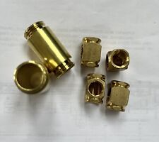 ((2 PCS))) BRASS CHAMBER AND ((4 PCS)) BRASS 2WAY SQUARE ELBOW METAL PART picture