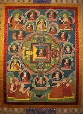 Nice Large Old Tibet Buddhism H-Painted Thangka Tangka Sakyamuni Buddha Mandala picture