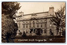 Eugene Oregon OR Postcard RPPC Photo Villard Hall Building c1910's Antique picture