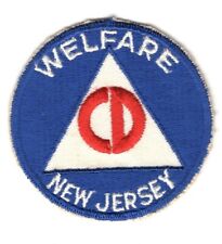 Civil Defense Patch:  New Jersey Public Welfare - 3