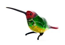 Hummingbird Hand Blown Art Glass Figurine Murano Handmade Miniature Bird picture