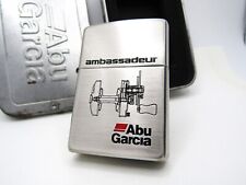 Abu Garcia Ambassader Engraved Zippo 1997 MIB Rare picture