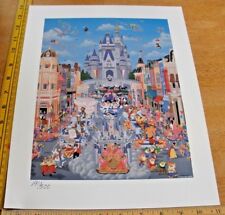 Walt Disney World 1987 anniversary Dumbo litho print /500 Melanie Taylor Kent picture