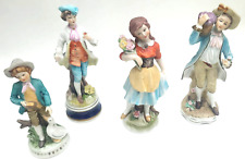 Vintage European Porcelain Figurines - Set of 4 Peasant Children - 8