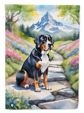 Greater Swiss Mountain Dog Spring Path Flag Canvas House Size DAC6646CHF picture
