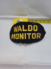  Vintage Waldo Monitor rare arm band. Where's Waldo? Black Gold Cloth cool gift picture