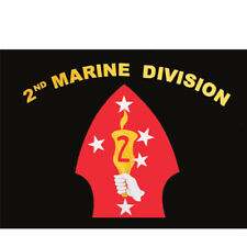 2nd Marine Division Flag - USMC 2nd Mar Div Banner - Military Flag picture