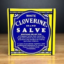⚡️WHITE Cloverine Petrolatum Salve Skin Protectant Tin Box 1 oz ⚠️ NEW Old Stock picture
