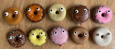 Lot of Rare 2007 KIDROBOT Yummy Donuts Original Series Keychain-by Heidi Kenney picture