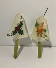 Antique Popsicle Mold Christmas Ornaments Handmade Plastic Stamp Ornaments picture