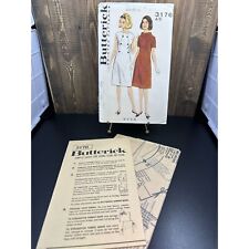 Vintage Butterick Printed Pattern 3176 Misses' Diagonal Seamed Dress Size 16 picture