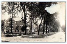 1918 Public School Building Odell Illinois IL RPPC Photo Posted Antique Postcard picture