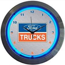 FORD TRUCKS NEON CLOCK Sign Lamp Light picture