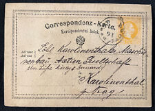 Very Scarce Original Austria 1872 Postcard The Origin of Postcards Karolinenthal picture