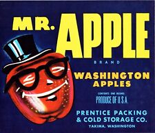 15 Vintage MR. APPLE Brand Apple Fruit Crate Labels Yakima, Washington picture