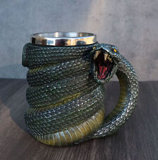Realistic Ferocious Slithering Serpent Snake With Venomous Fangs Coffee Mug Cup picture
