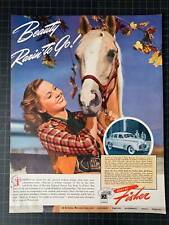 Vintage 1941 Body by Fisher Automobile Print Ad picture