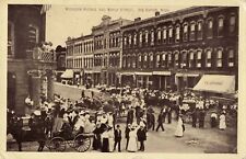 Michigan Avenue & Maple Street, Big Rapids, Michigan MI - 1915 Vintage Postcard picture