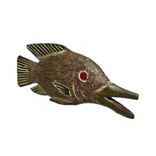African Mask African Bozo fish marionet - Mali West Africa Mask-829 picture