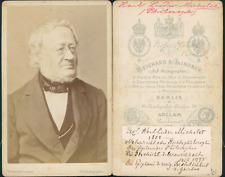 Professor Karl Ludwig Michelet, Vintage CDV Philosopher Albumen Business Card, picture