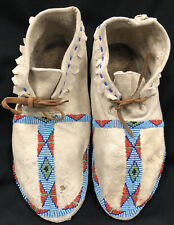 Antique Cheyenne Beaded Moccasins Circa 1880’s Native American Indian picture