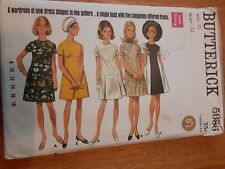 VNT Butterick Pattern#5086 Womens Size 12 Bust 34 A-line Dress picture