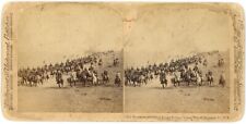 c1900's Very Rare Real Photo Stereoview Card Col Roosevelt and His Rough Riders picture