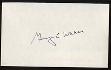 George C. Wallace  Signed Index Card Autographed Circa 1993  Signature AUTO picture