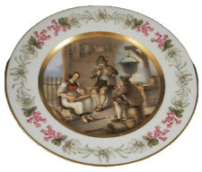 Antique 19thC Thallmaier Porcelain Scenic Scene Plate Porzellan Teller Bavaria picture