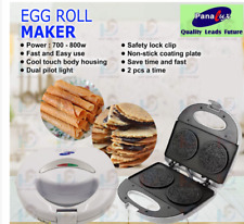 2X KUIH KAPIT WAFFLE EGG ROLL MAKER ELECTRIC MOLD PANALUX  FAST SHIPPING picture