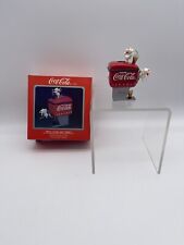 Enesco Coca-Cola Have A Coke And A Smile Christmas Ornament Vintage 1990 picture