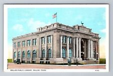 Dallas TX-Texas, Dallas Public Library, Antique, Vintage Souvenir Postcard picture