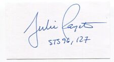 Julie Payette Signed Cut Index Card Autographed NASA Astronaut Space CSA picture