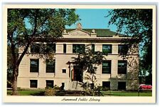 c1960s Hammond Public Library Exterior Hammond Iowa IA Unposted Vintage Postcard picture