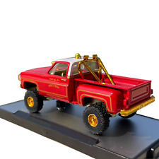 1/64 Scale For Chevrolet Scottsdale 4x4 Pickup Fire Truck Car Model Decoration picture