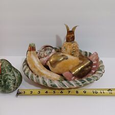 Vintage Mexican Terracotta Fruit Bowl Centerpiece picture