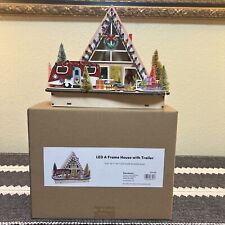 Brand New In Box World Market LED A Frame House w/Trailer  picture