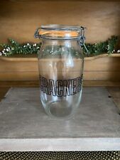 Vintage Triomphe France Medium Glass Jar/Canister 