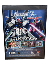2005 Mobile Suit Gundam Seed Never Ending Tomorrow PS2 Print Ad Promo Art Framed picture
